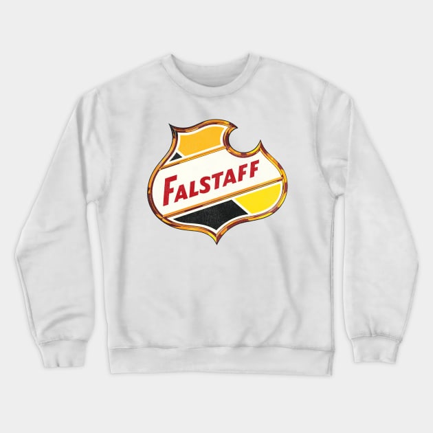 Falstaff Retro Defunct Beer Crewneck Sweatshirt by darklordpug